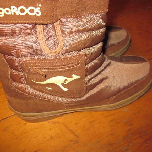 VTG mens UNISEX k PUFFER MID CALF SHERPA LINED LEATHER WATER RESISTANT 8 main image 4